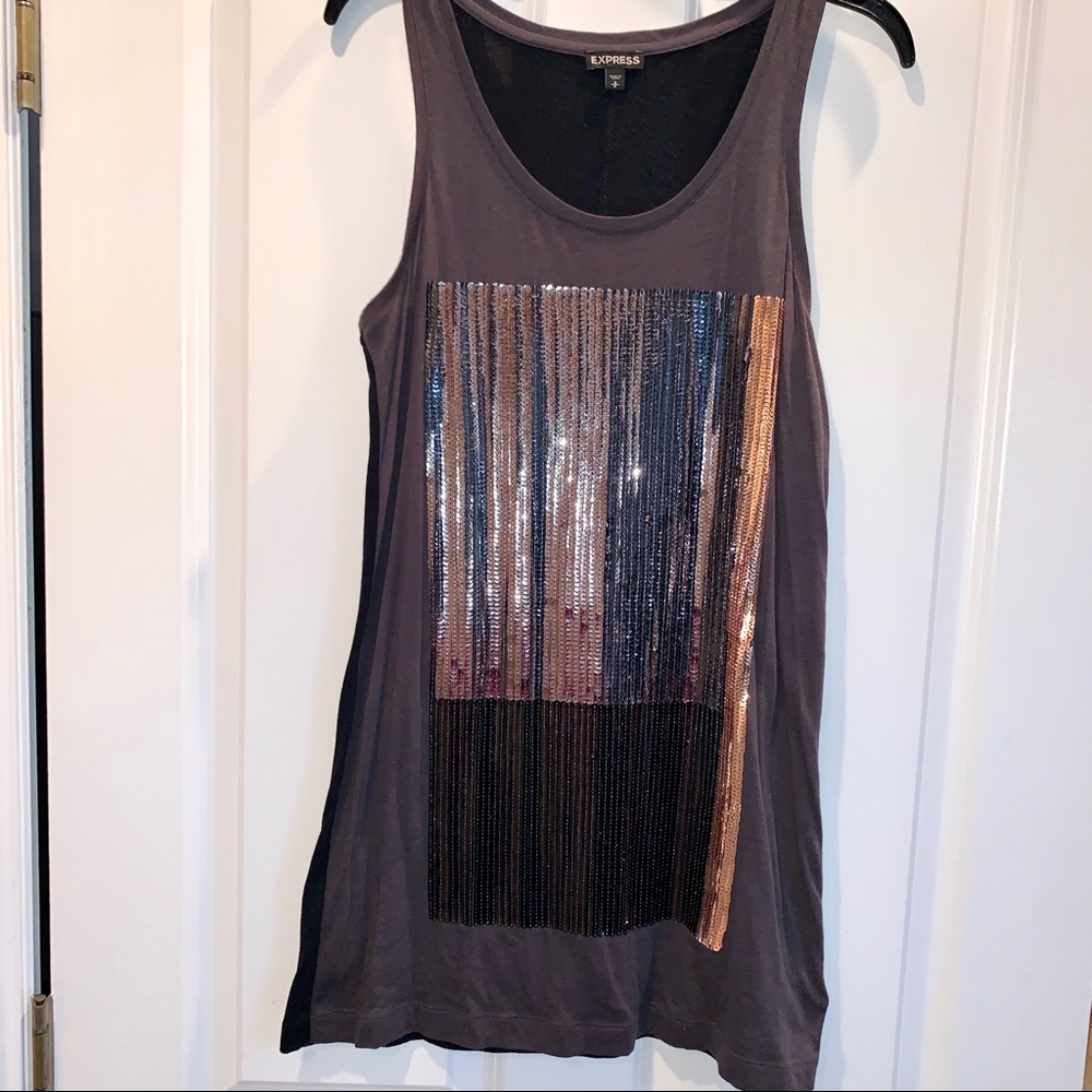 Women’s SZ S EXPRESS Sequined Tank Dress